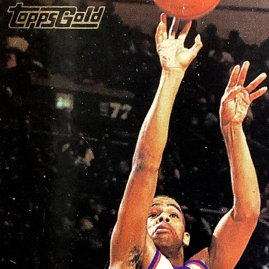 Hubert Davis, New York Knicks, 1993 Topps Gold Insert Collector's Card 365, EXC