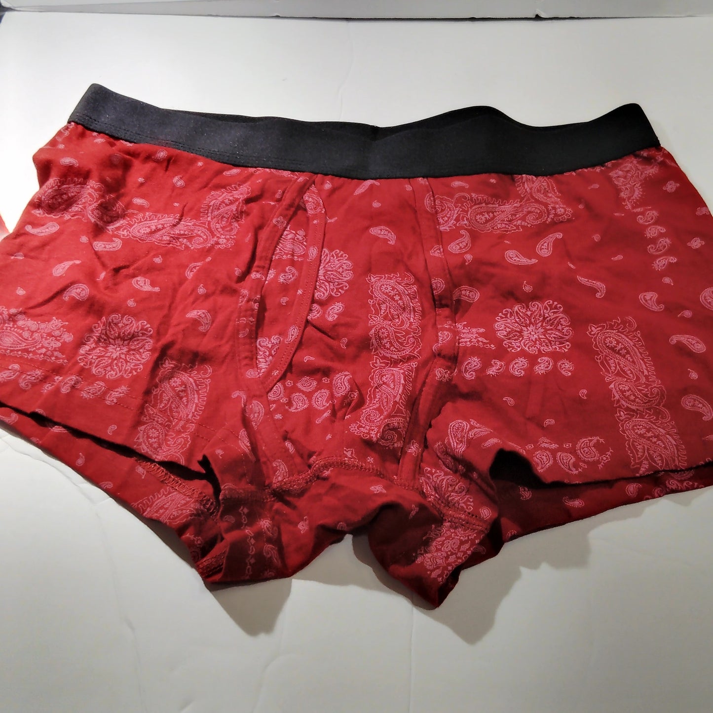 Original Use Boxer Briefs 2‑Pk – Red Solid + Red Paisley Bandana – Medium – NWOT