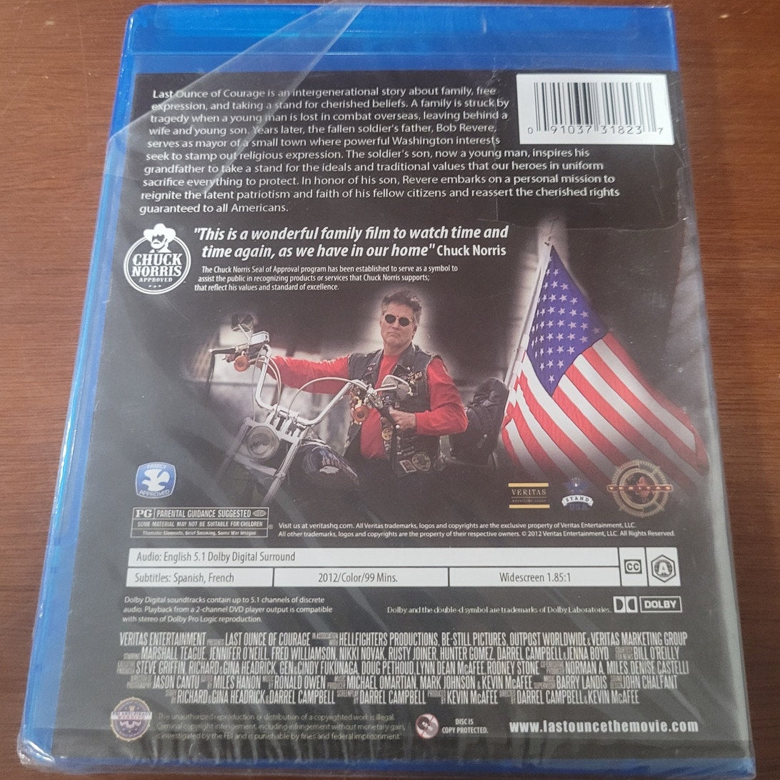 Last Ounce of Courage Blu-ray Patriotic Drama, Norris Faith Family Freedom 2012