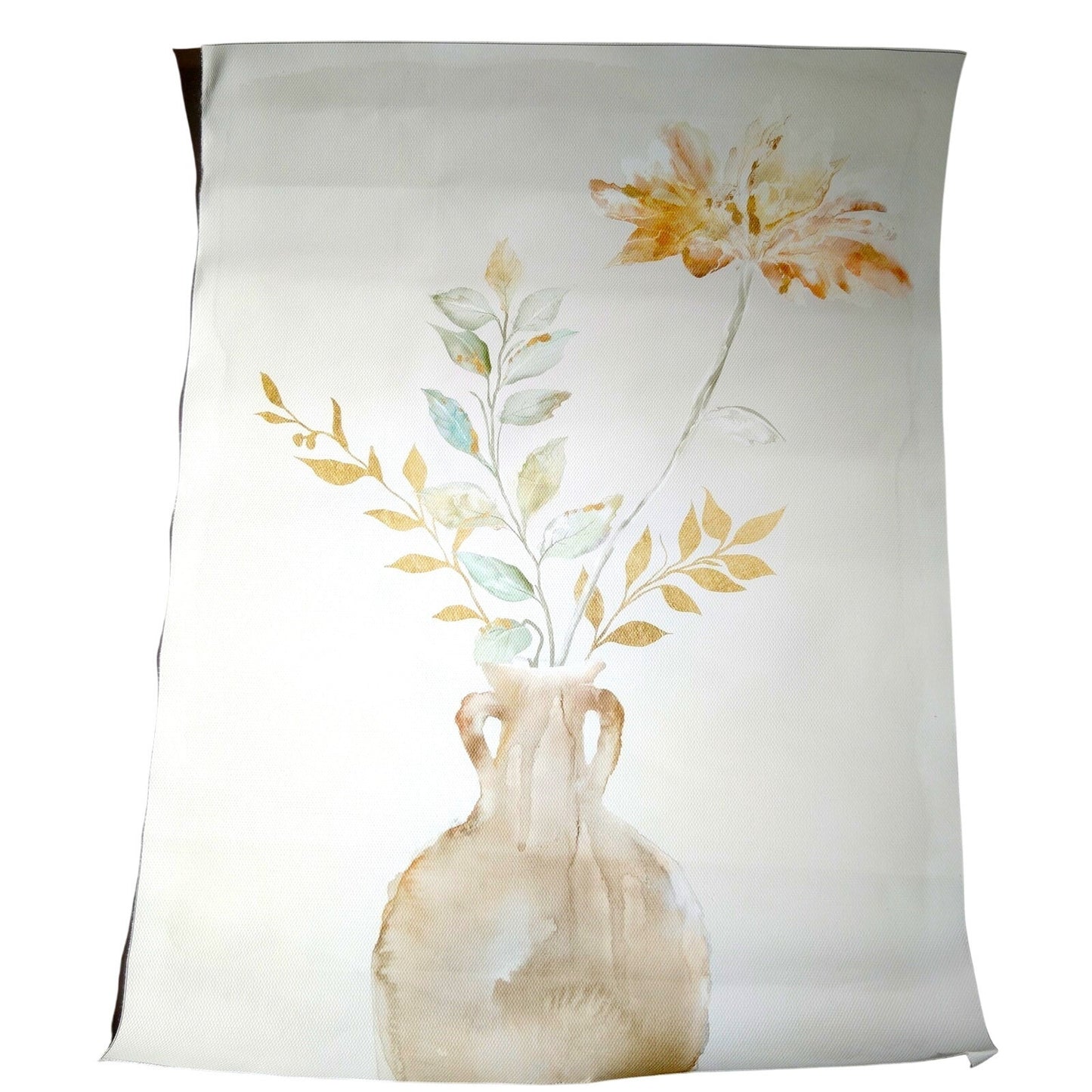 Set of 2 Neutral Floral Vase Canvas Prints 12x18 Wall Art Décor, Unframed