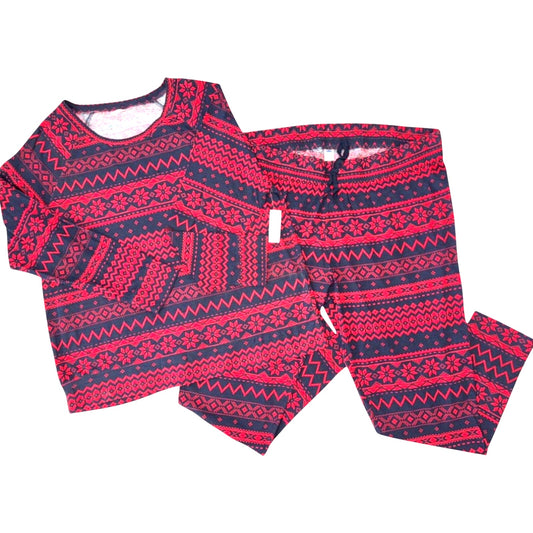 Old Navy NWT Pajama Set – XL – Red/Blue Aztec Snowflake Pattern