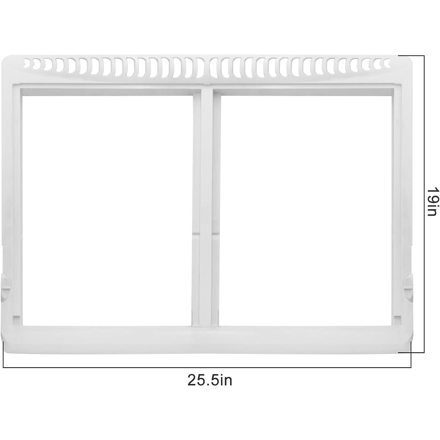 Refrigerator Crisper Drawer Cover Frame Part 240364787 -Fits Frigidaire, Kenmore
