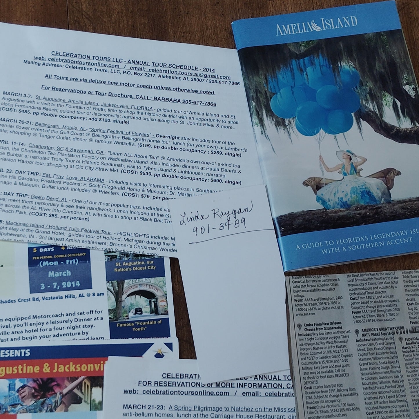 Amelia Island FL Vintage Travel Ephemera Brochures & Info from Estate