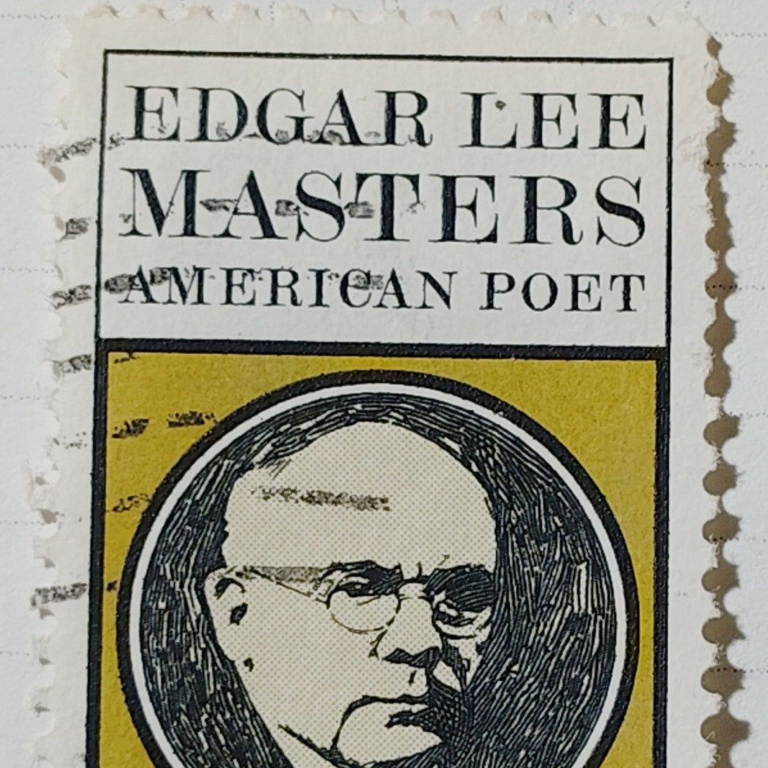 1970 US 6c Edgar Lee Masters American Poet Stamp #1405 Used Cancelled