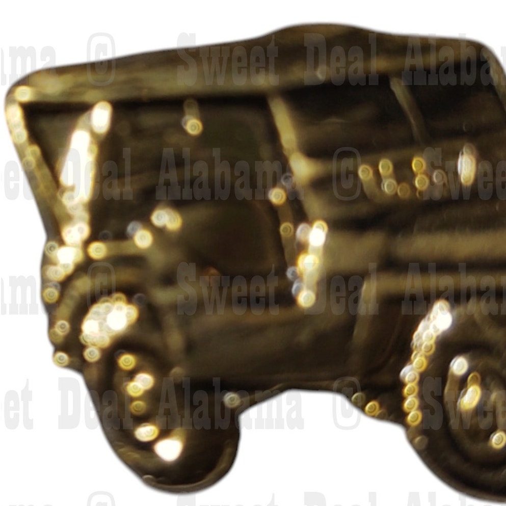 WWII-Style Military Jeep Vehicle Collector's Hat, Lapel Pin 1-1/4"W x 3/8"H