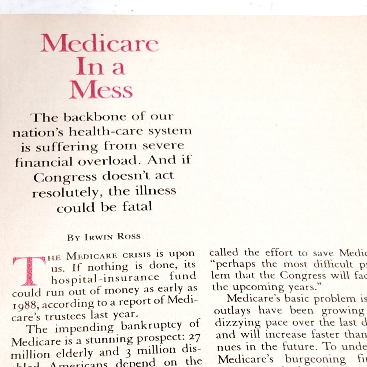 Reader's Digest May 1984 Vintage Magazine - Mother and the Red Sox Issue