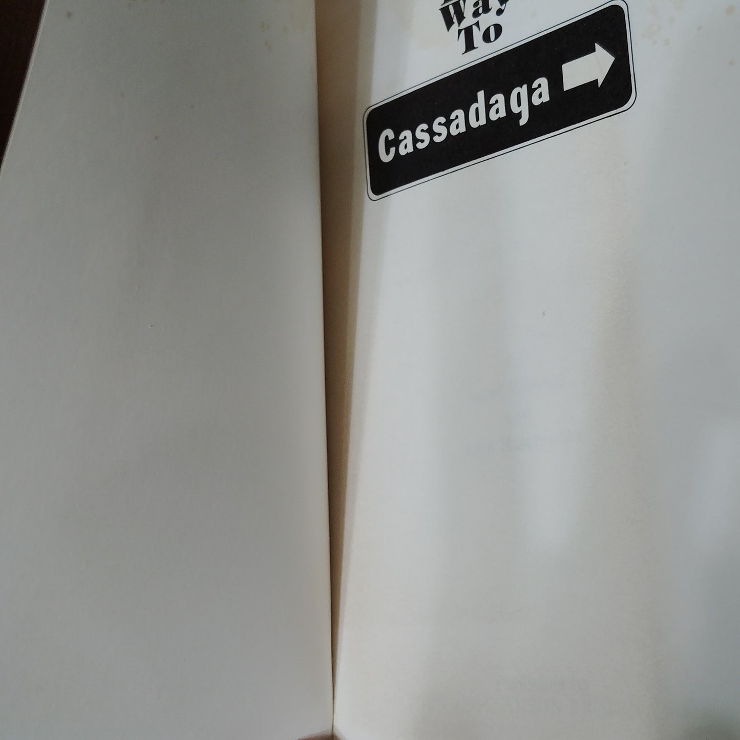 This Way to Cassadaga Softcover 1980 Janet Karcher Spiritualism Book w/ Extras