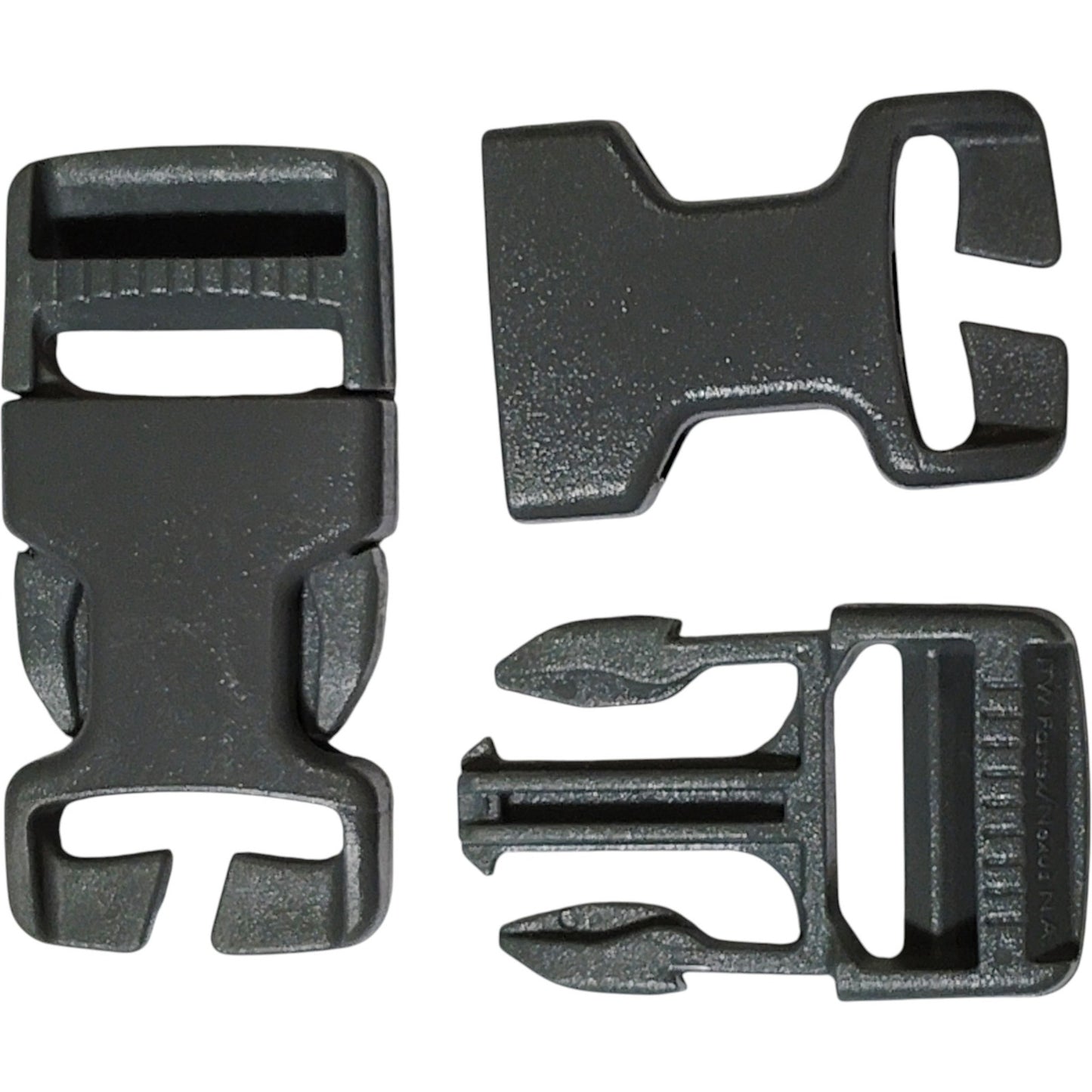 2-PK 1" Tactical Quick-Release SRB QASM Buckles – HD Side Release, No-Sew Mount