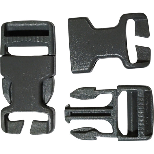 2-PK 1" Tactical Quick-Release SRB QASM Buckles – HD Side Release, No-Sew Mount