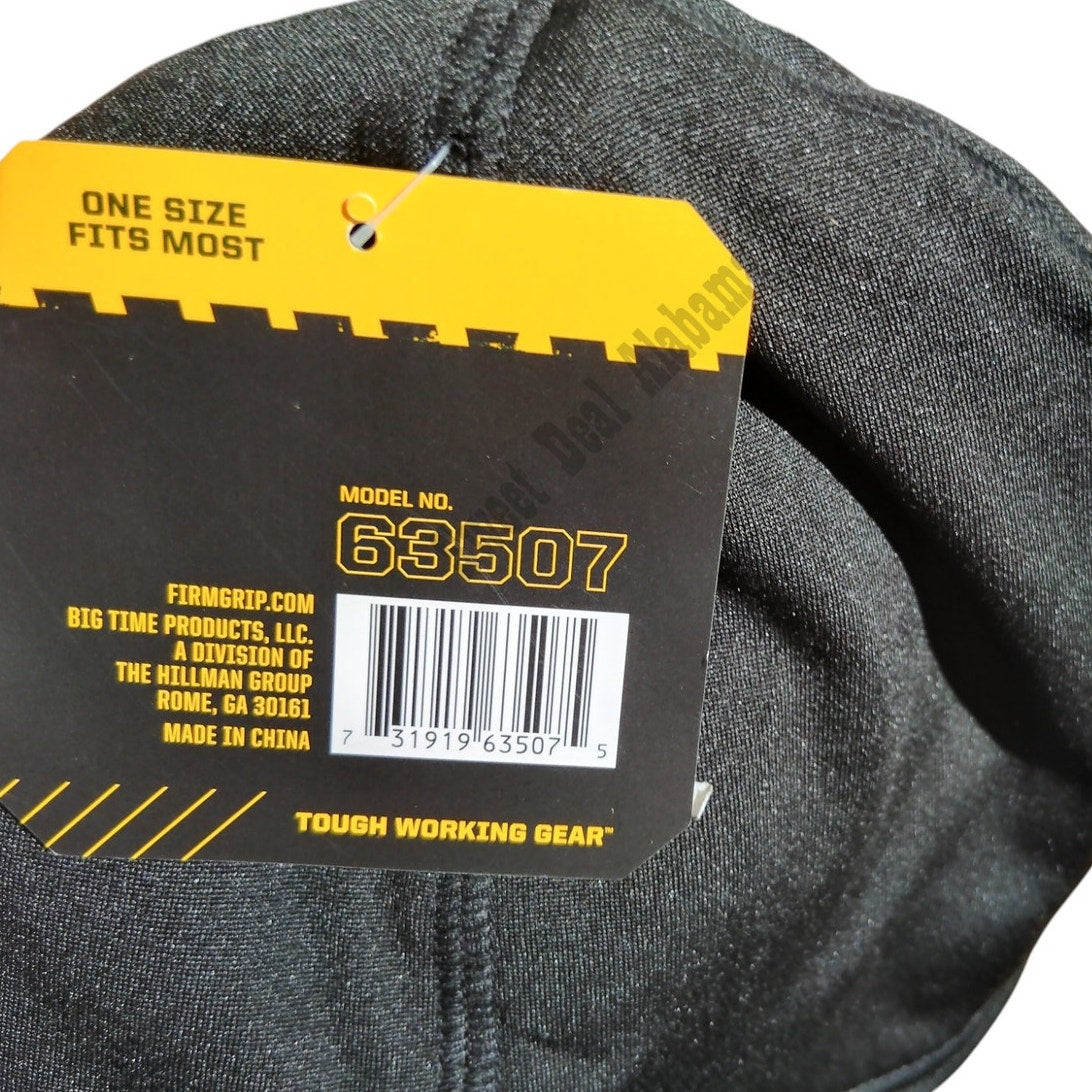 Firm Grip Unisex Black Performance Beanie Hat, Cap, Poly/Spandex Blend