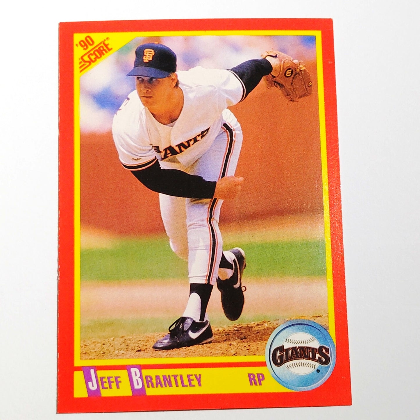 1990 Score Jeff Brantley #371 San Francisco Giants Relief Pitcher MLB EX