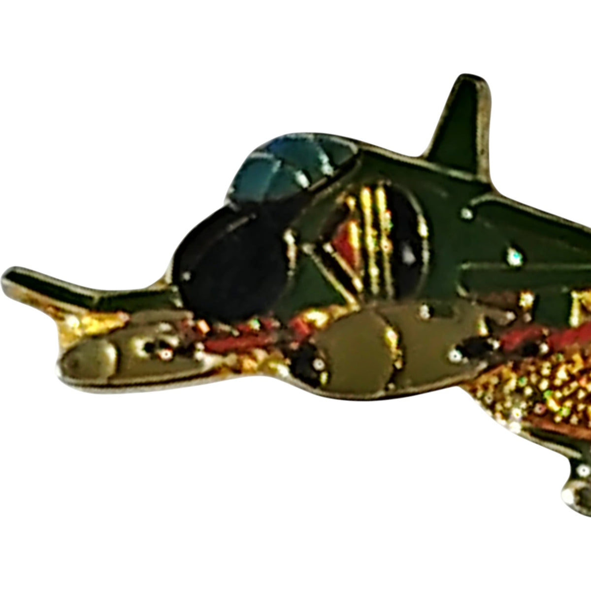 F-4S Phantoms Aircrafts In Formation Hat, Lapel, Brooch Pin 1-7/8"W x 5/8"H