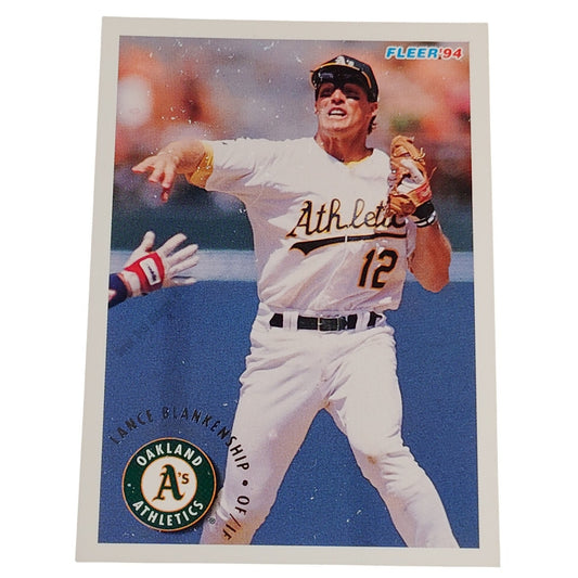 Lance Blankenship, Oakland Athletics (A's), #254, 1994 Fleer Baseball Card
