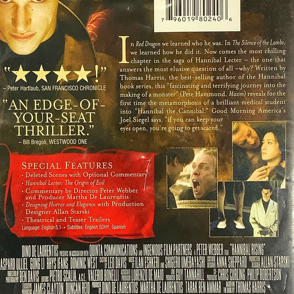 Hannibal Rising (Full Screen Edition DVD 2007) "R" 121  Minutes