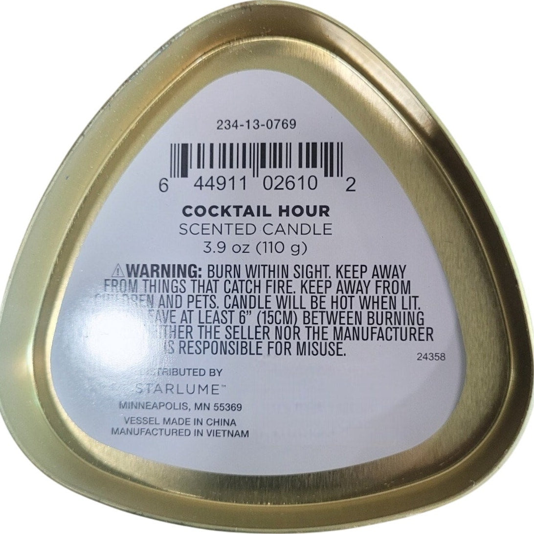 Social Club Cheers! Scented Candles – Set of 3 – Cocktail Hour Collection – 3.9 oz Each