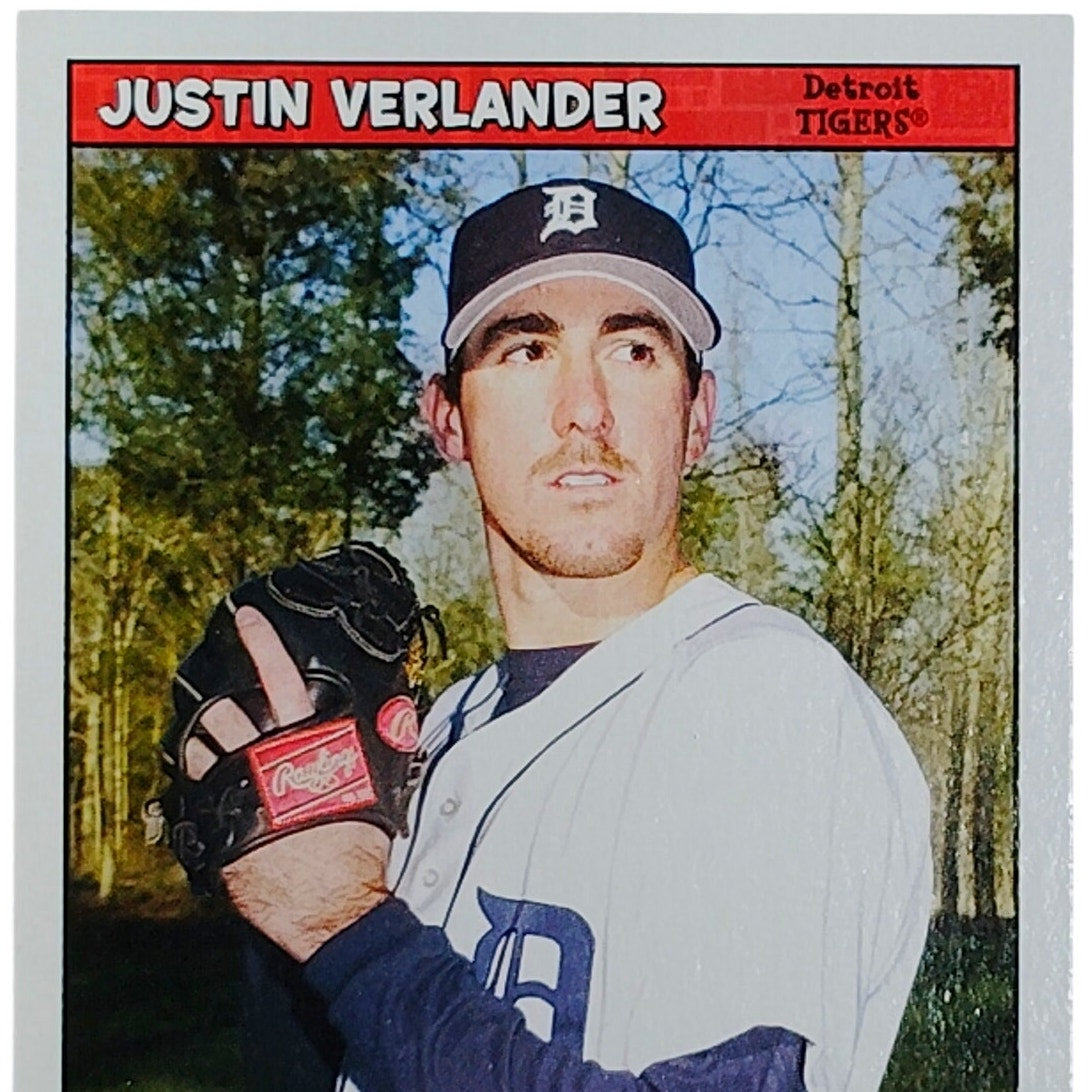 2006 Topps Bazooka #21 Justin Verlander Rookie Card Detroit Tigers Pitcher VG/EX