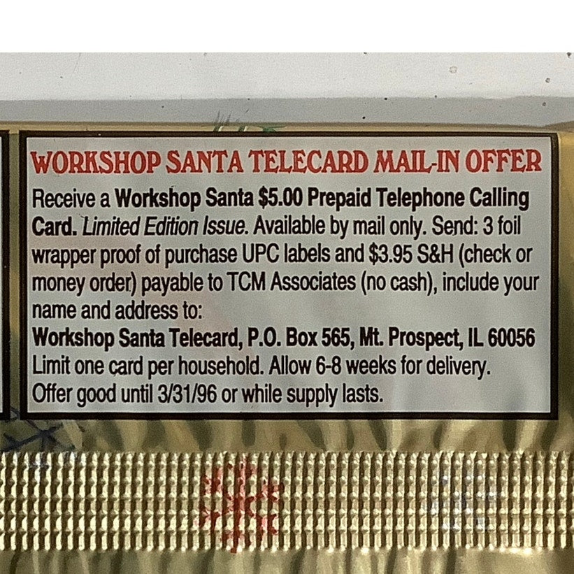 SANTA Around the World Trading Cards, TCM Set Trading Cards, 1 Pack, Circa 1990s