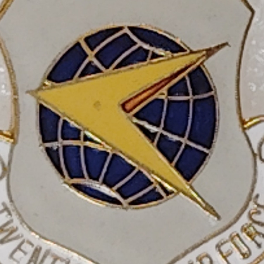 Twenty-Second U.S. Air Force Novelty Hat/Lapel/Brooch Pin, Enamel Metal