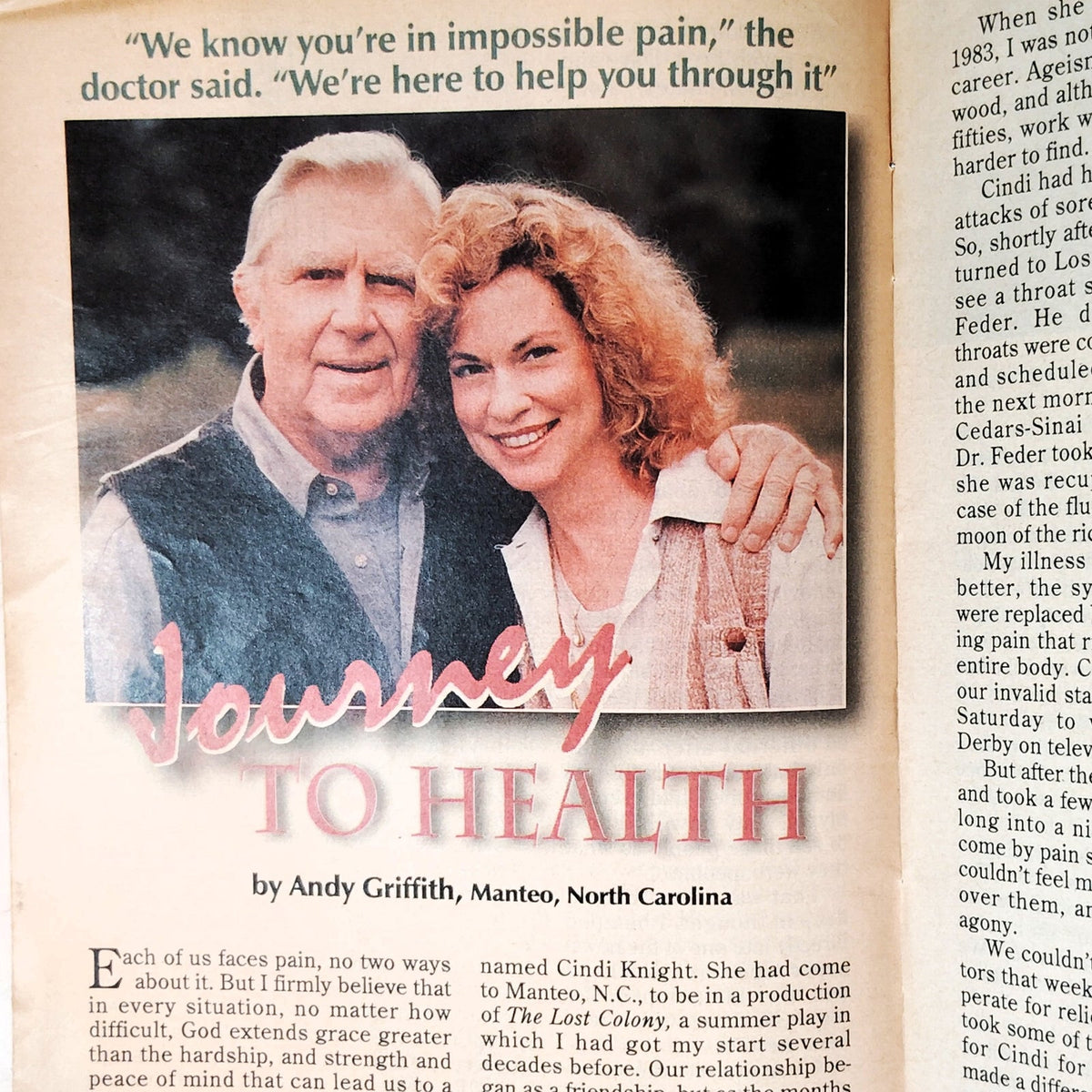 Guideposts Magazine November 1996 Andy Griffith Cover - Vintage Christian