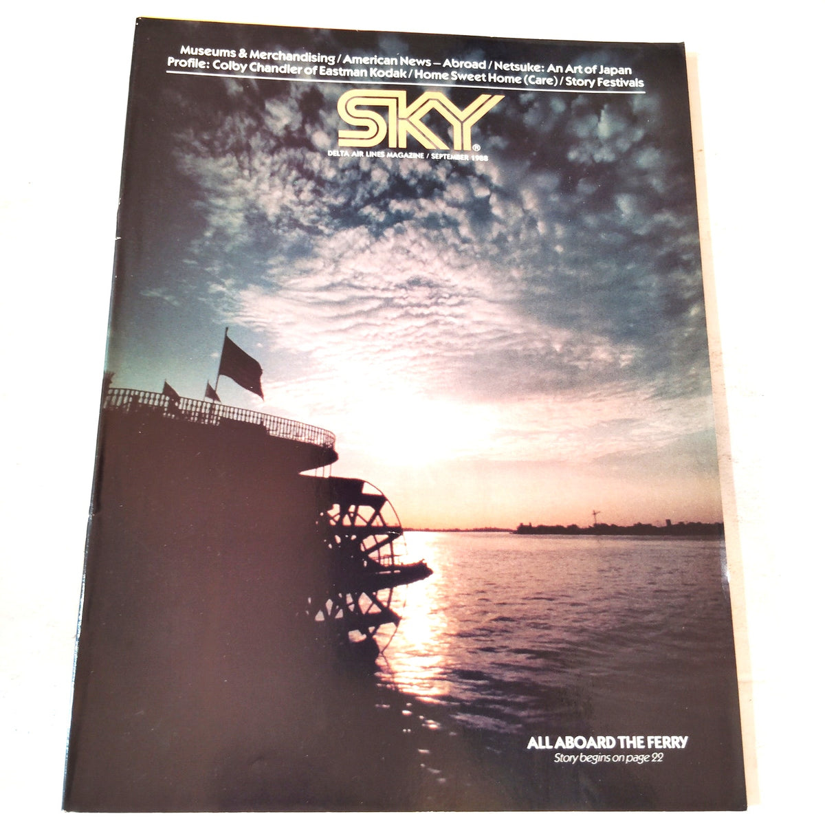 Delta SKY In-Flight Magazine - September 1988 - Vintage Airline Collectible