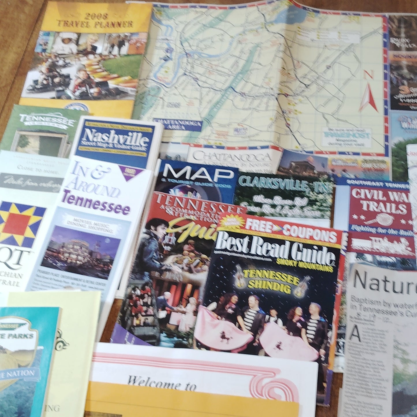 Fall Creek Falls Tennessee VTG Ephemera Collection 2008 Travel Brochures Maps