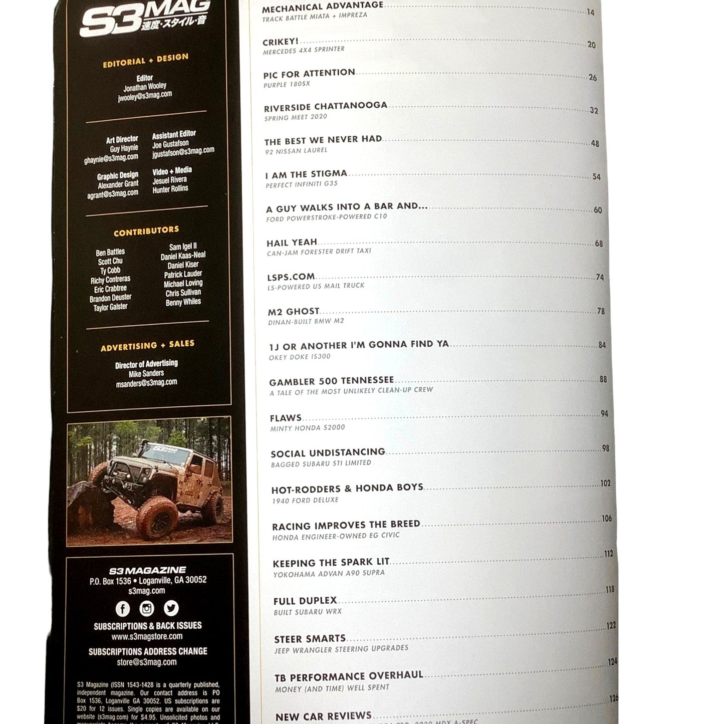 Issue 54, 2019 S3 Mag: C10 LaurelS13MX5 S2K G35 M2 Sprinter IS300 '40 Ford &More