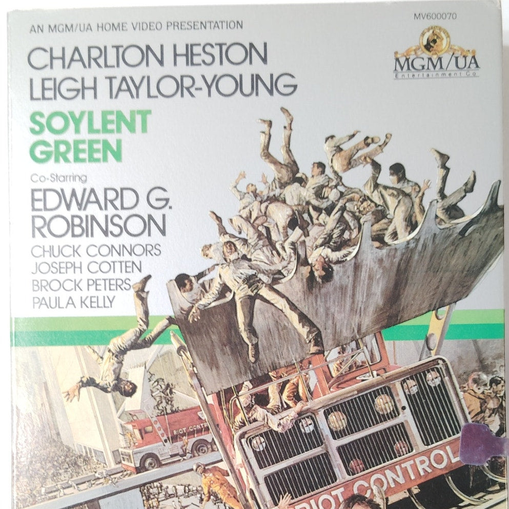 Soylent Green VHS 1983 Charlton Heston Edward G. Robinson Sci‑Fi Thriller