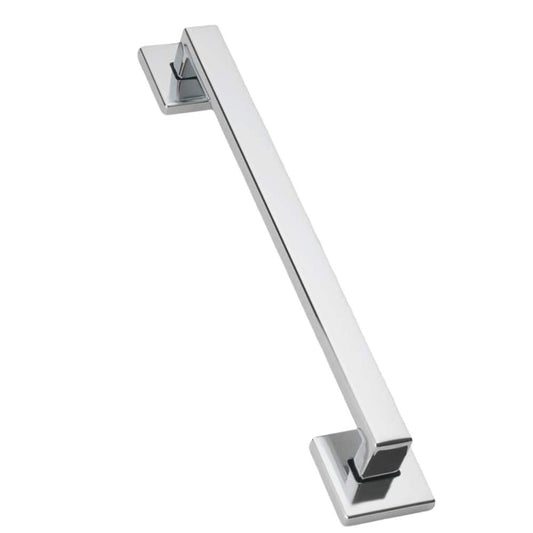 Glacier Bay 16 in. Soft Square Style Grab Bar Chrome