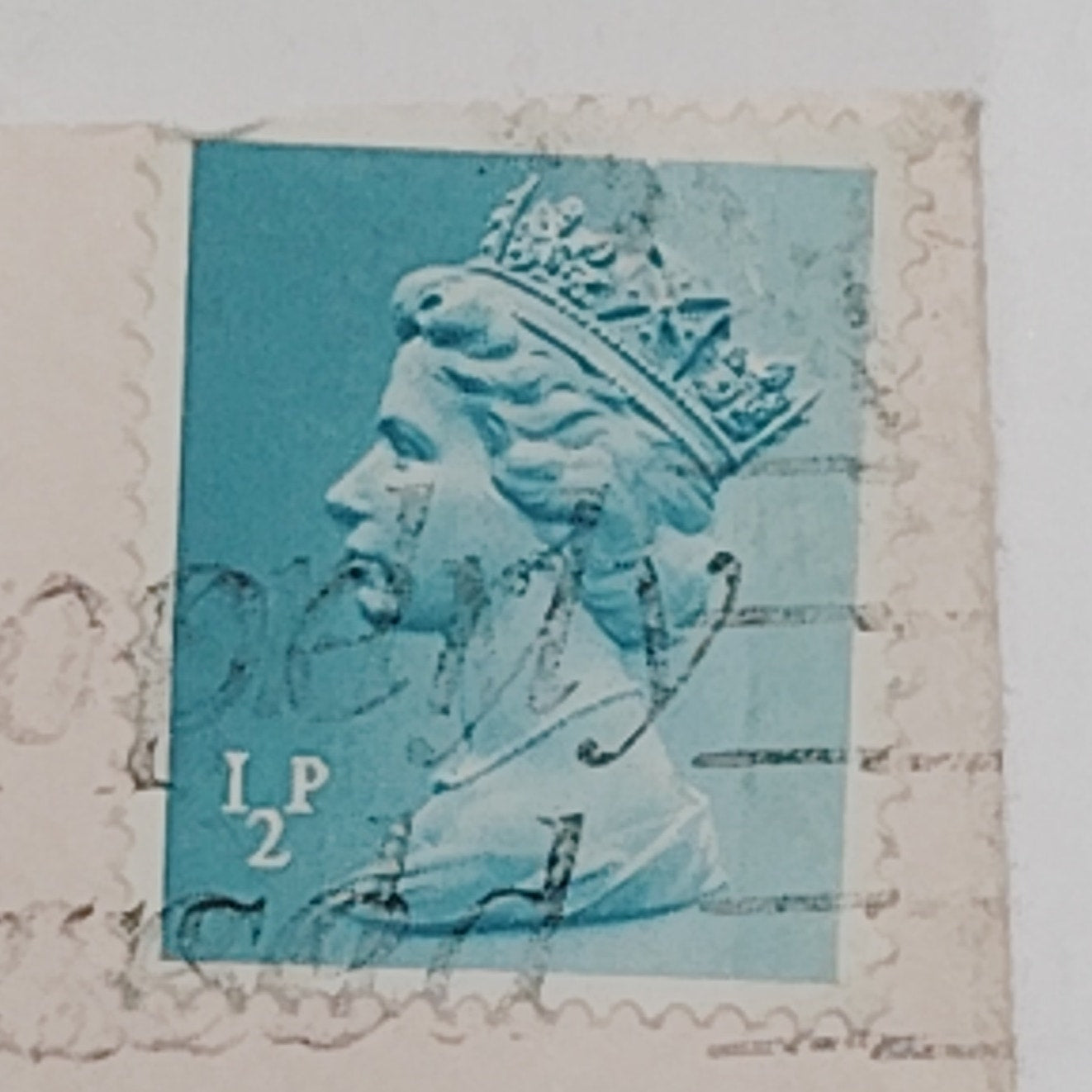1970s British Postage Stamps, Canceled ½p 2p 11½p Queen Elizabeth II Dipper Bird