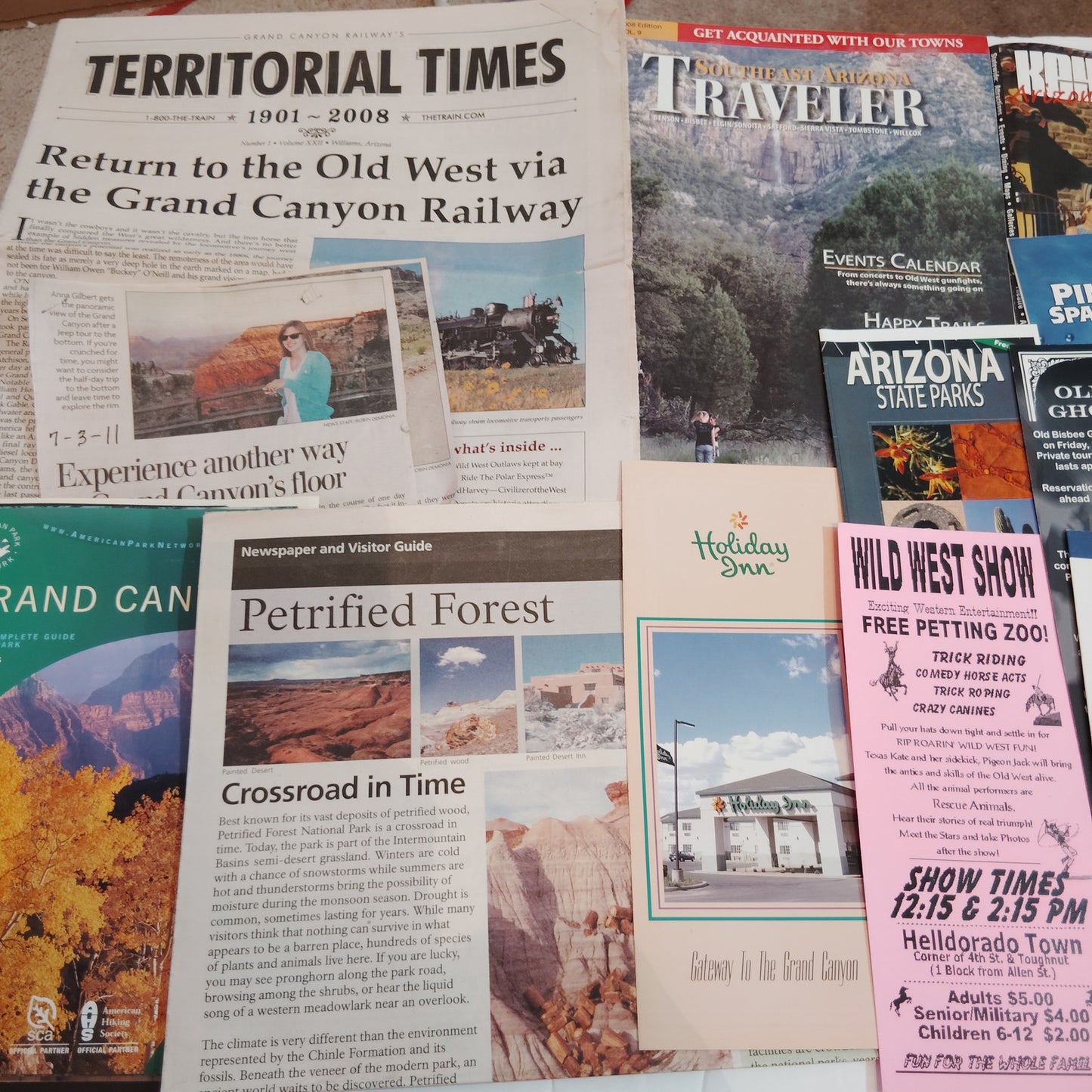 Vintage Grand Canyon AZ Tourist Brochures Ephemera Lot - Arizona Collectible