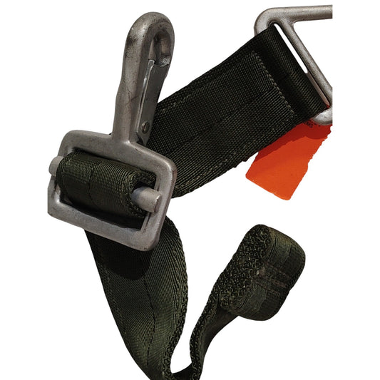 12" Parachute/Cargo Strap w/ PS22043-1 B-12 Hook ODG 1-5/8" Wide Rated 2500 lbs
