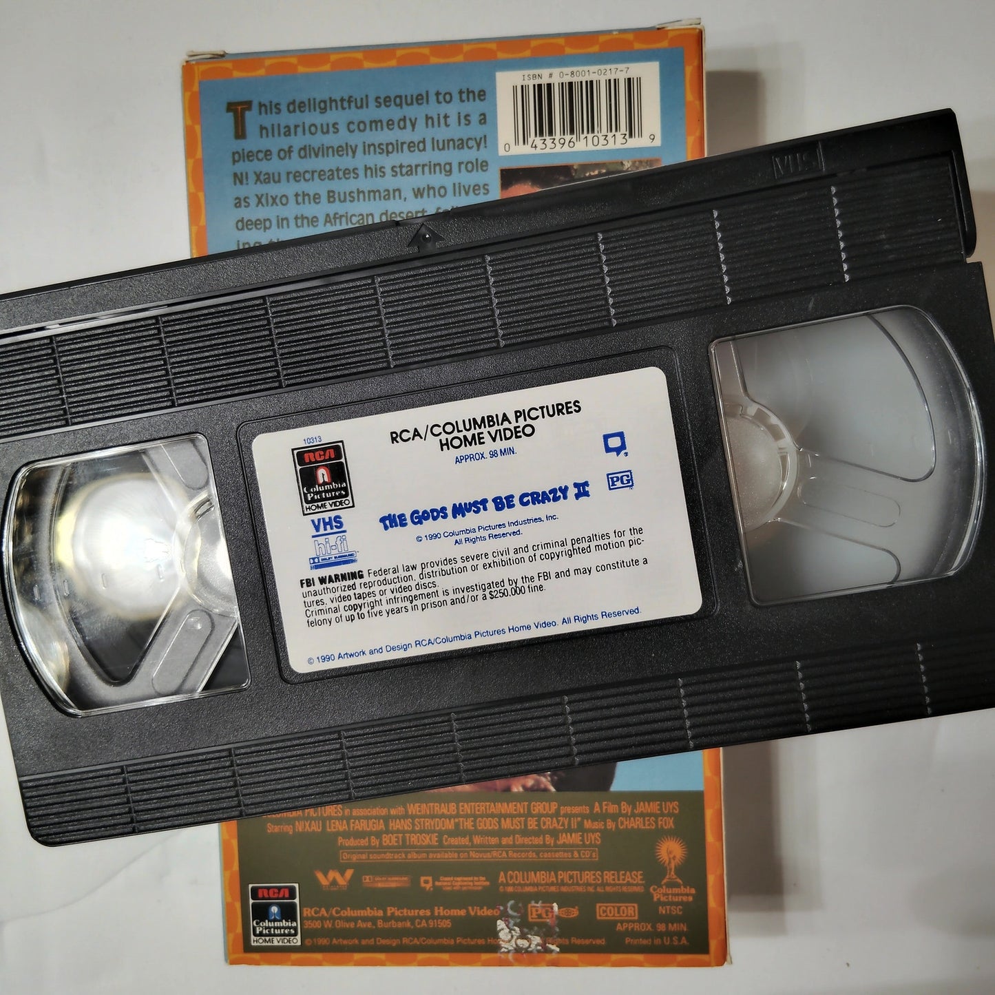 The Gods Must Be Crazy II VHS 1990 N!xau Jamie Uys Comedy Adventure Sony