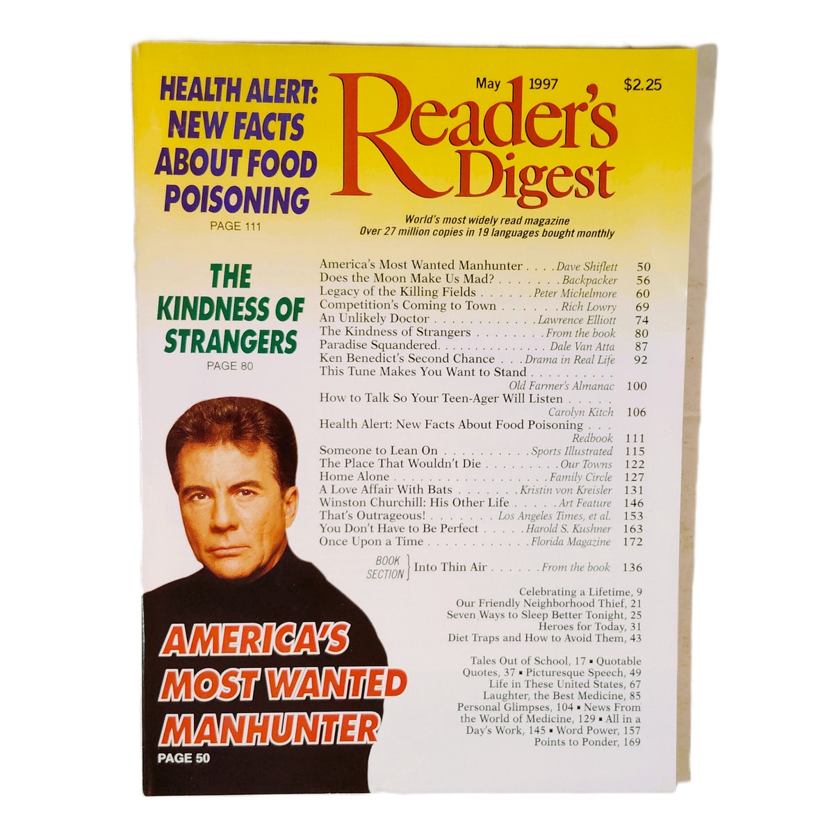 Reader's Digest May 1997 John Walsh America's Most Wanted Vintage Back Issue