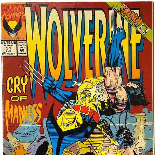 Marvel's Wolverine #51, Heartbreak Motel, Feb 1992, NM 9.4
