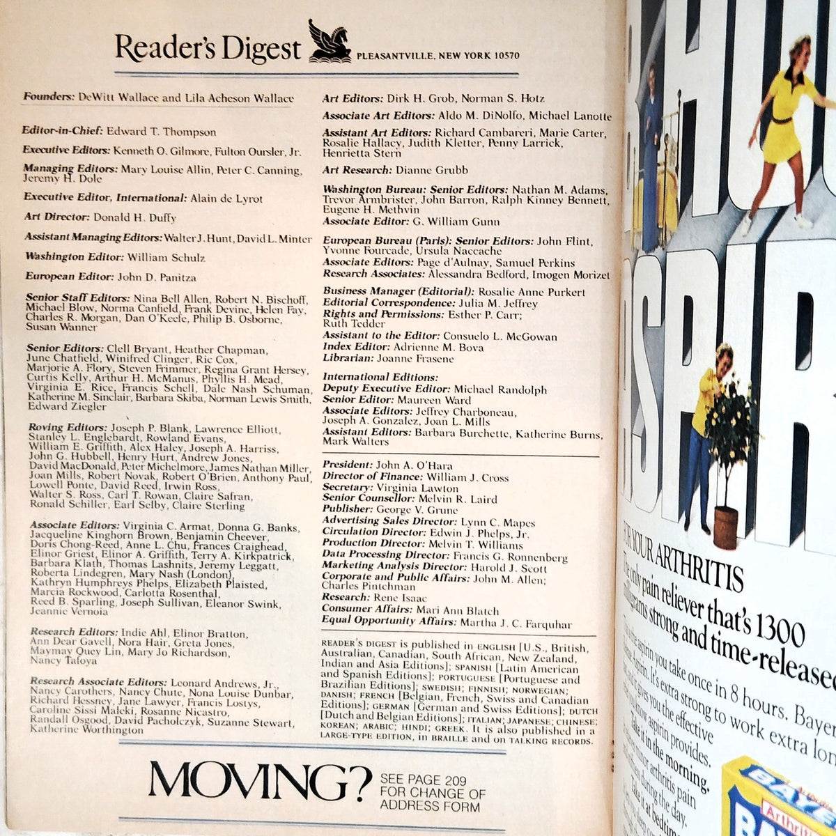Reader's Digest March 1984 Magazine Back Issue - Best of James Herriot