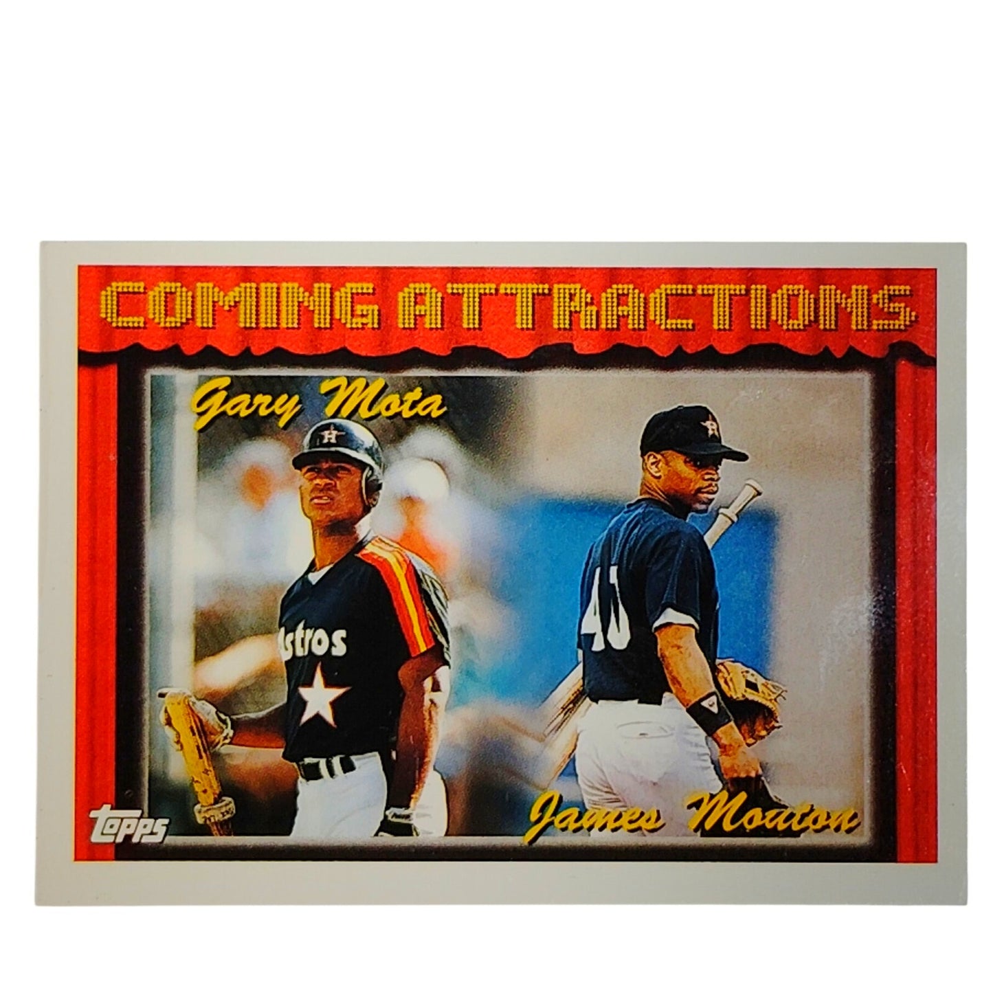 1994 Topps #782 Gary Mota / James Mouton Coming Attractions Houston Astros - VG/EX
