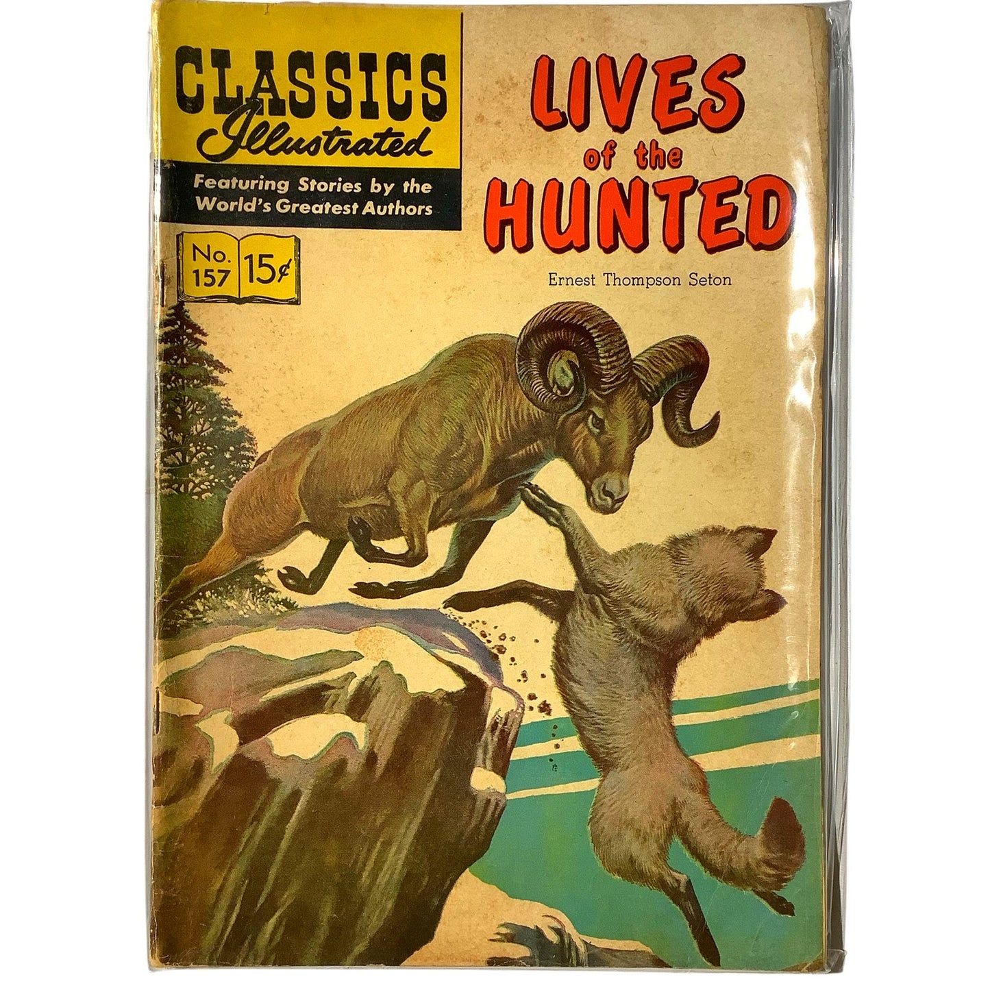 Classics Illustrated, Lives of the Hunted #157, Ernest Thompson Seton, Oct 1967