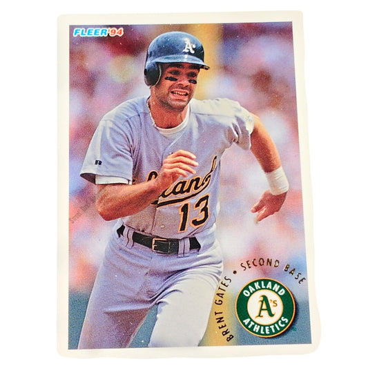 Brent Gates, Oakland Athletics (A's) #261,  1994 Fleer Baseball Collector's Card