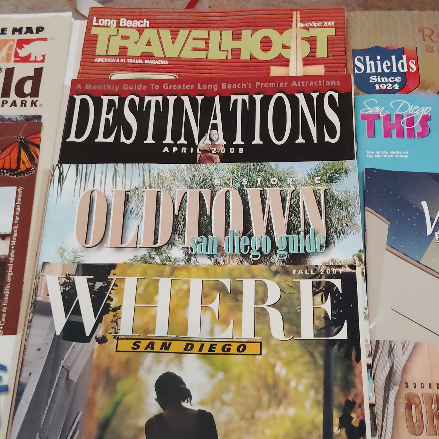 Vintage San Diego & Southern California Travel Ephemera Lot - Maps, Guides, Ads