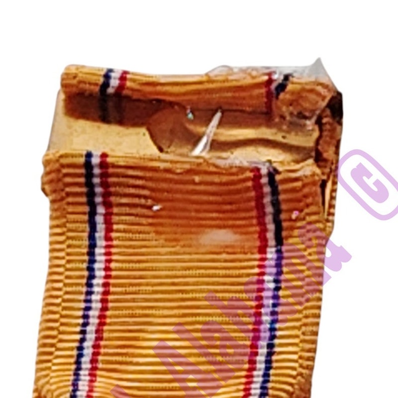 American Defense Service Mini Medal (3/4"D) Ribbon (3/4"W) Overall 2-1/4"H