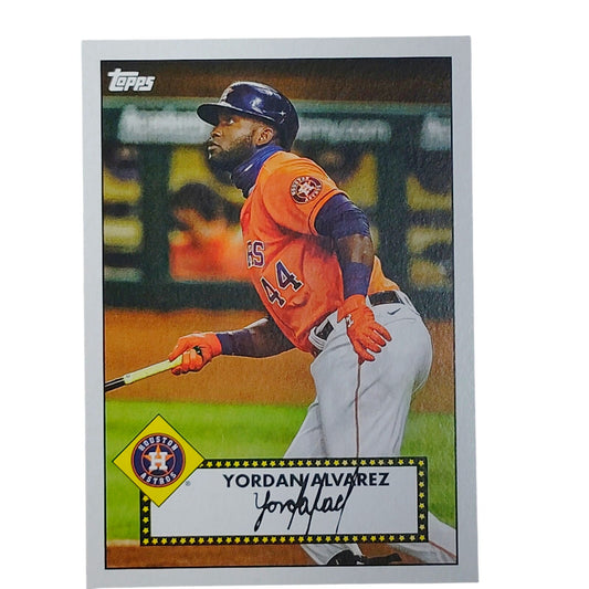 2021 Topps Series 1 #T52-3 Yordan Alvarez Houston Astros Designated Hitter VG/EX