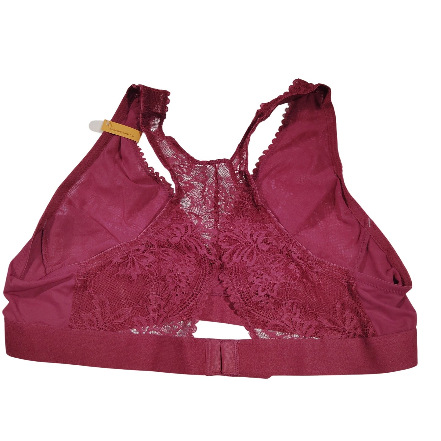 Bali Comfort Revolutionize Wireless Plunge Bralette – Deep Cerise – Large