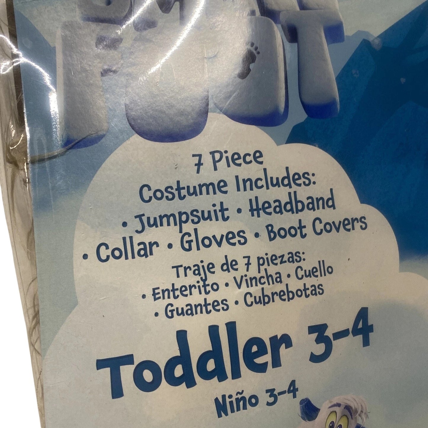 Toddler Girl’s Cali Yeti Fancy-Dress-Up Costume – Toddler Size 3T–4T, 7-PC Set