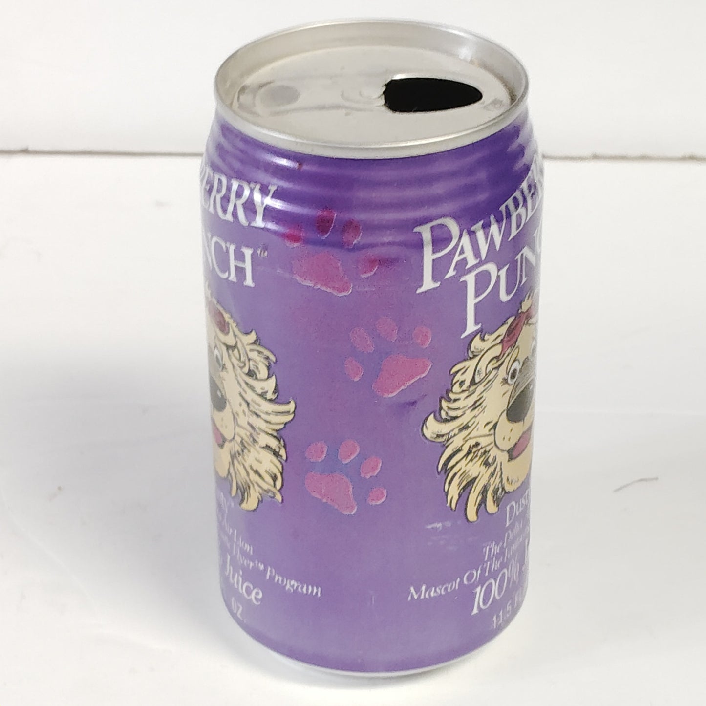 VTG Delta Airlines Pawberry Punch Juice Can 1989 / 1990 Dusty Lion Campbell