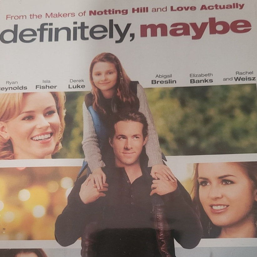 Definitely Maybe DVD 2008 Romantic Comedy Drama Ryan Reynolds Abigail Breslin