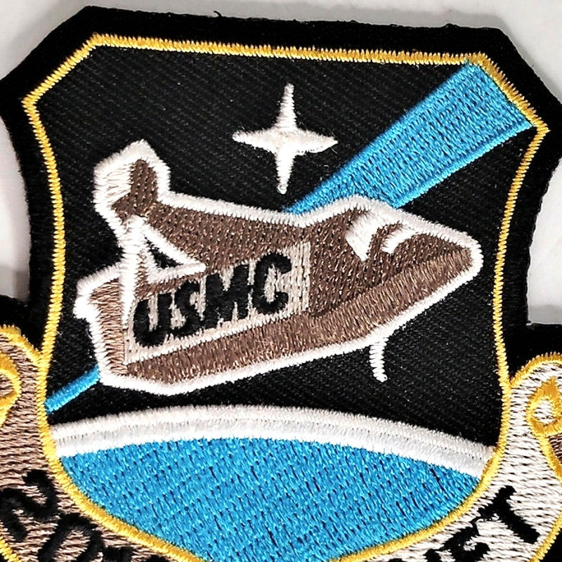 Space Above & Beyond USMC 201st Airlift Squadron Patch 3" × 3" Sew‑On