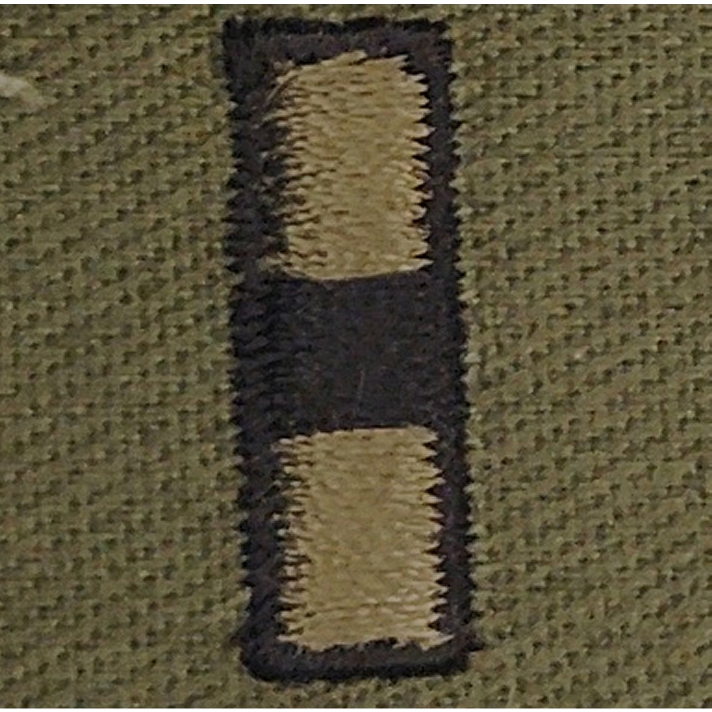 US Army WO1 Warrant Officer 1 Rank Patch Pair Subdued OD Green Sew On Vintage
