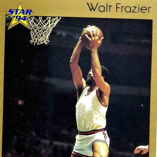 Walt Frazier, New York and Cleveland, 1994 Star Int'l Career Stats Card 48, EXC