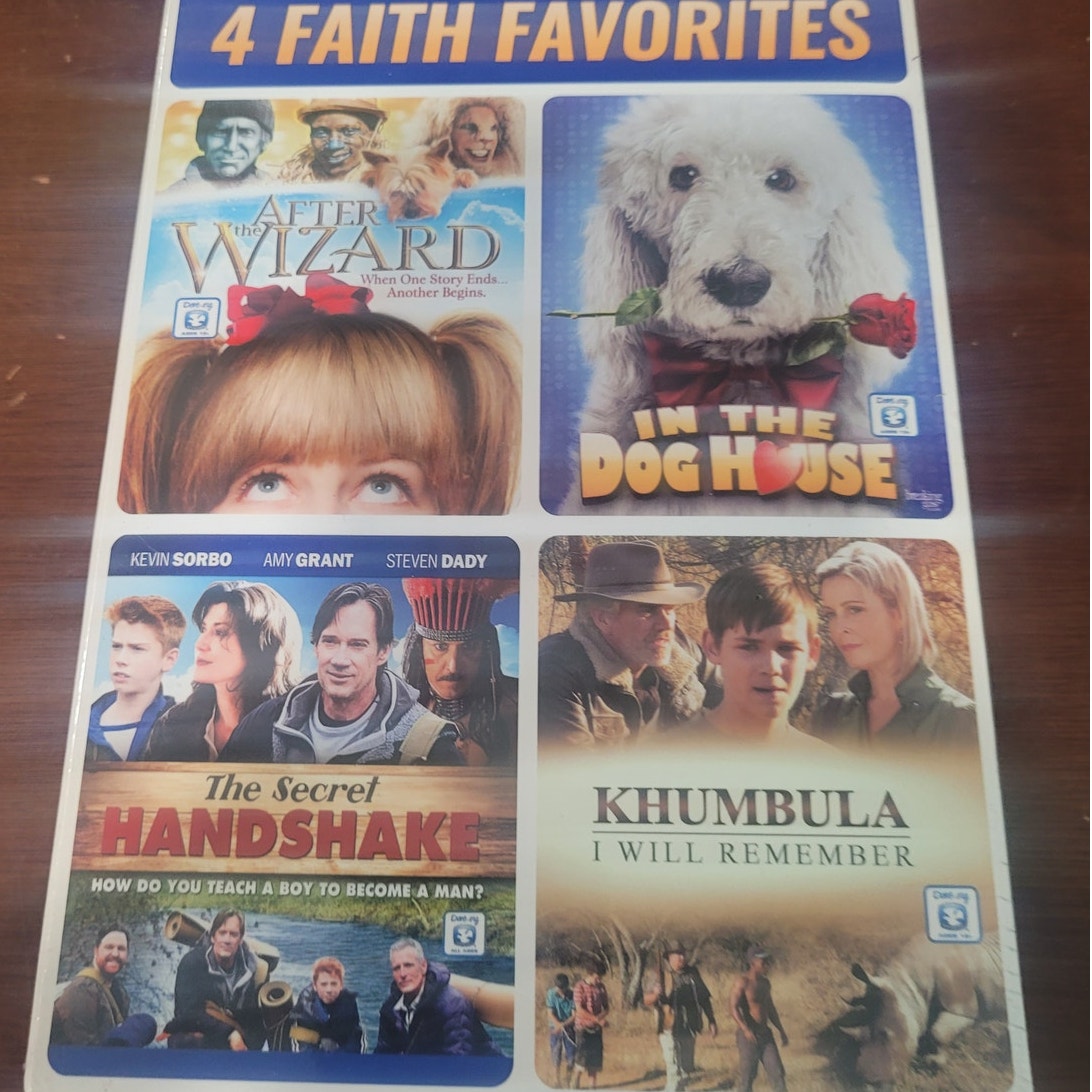 4 Faith Favorites DVD Family Christian Movies After the Wizard Secret Handshake