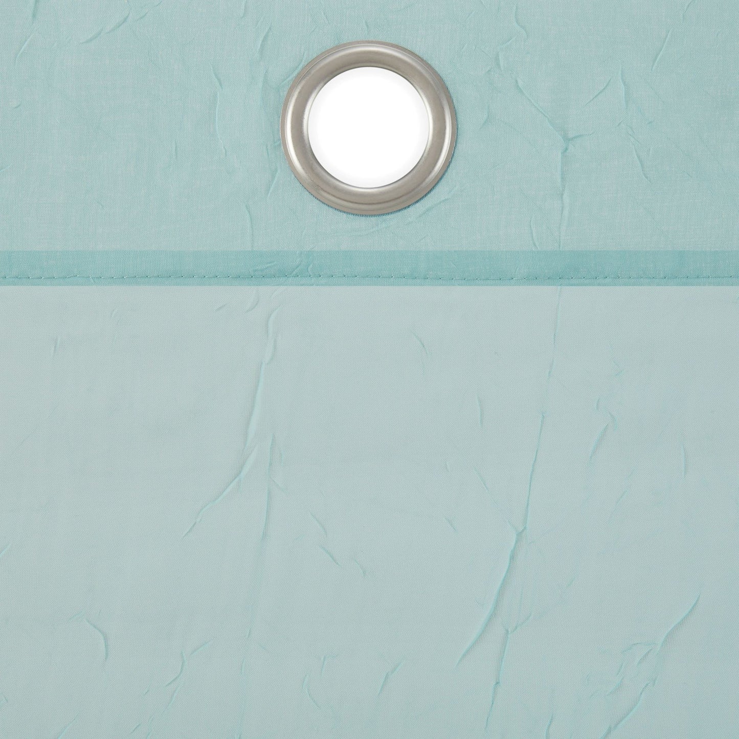 Eclipse Emina Crushed Sheer Voile Rod Grommet, Single Curtain Panel 50"x84" Aqua